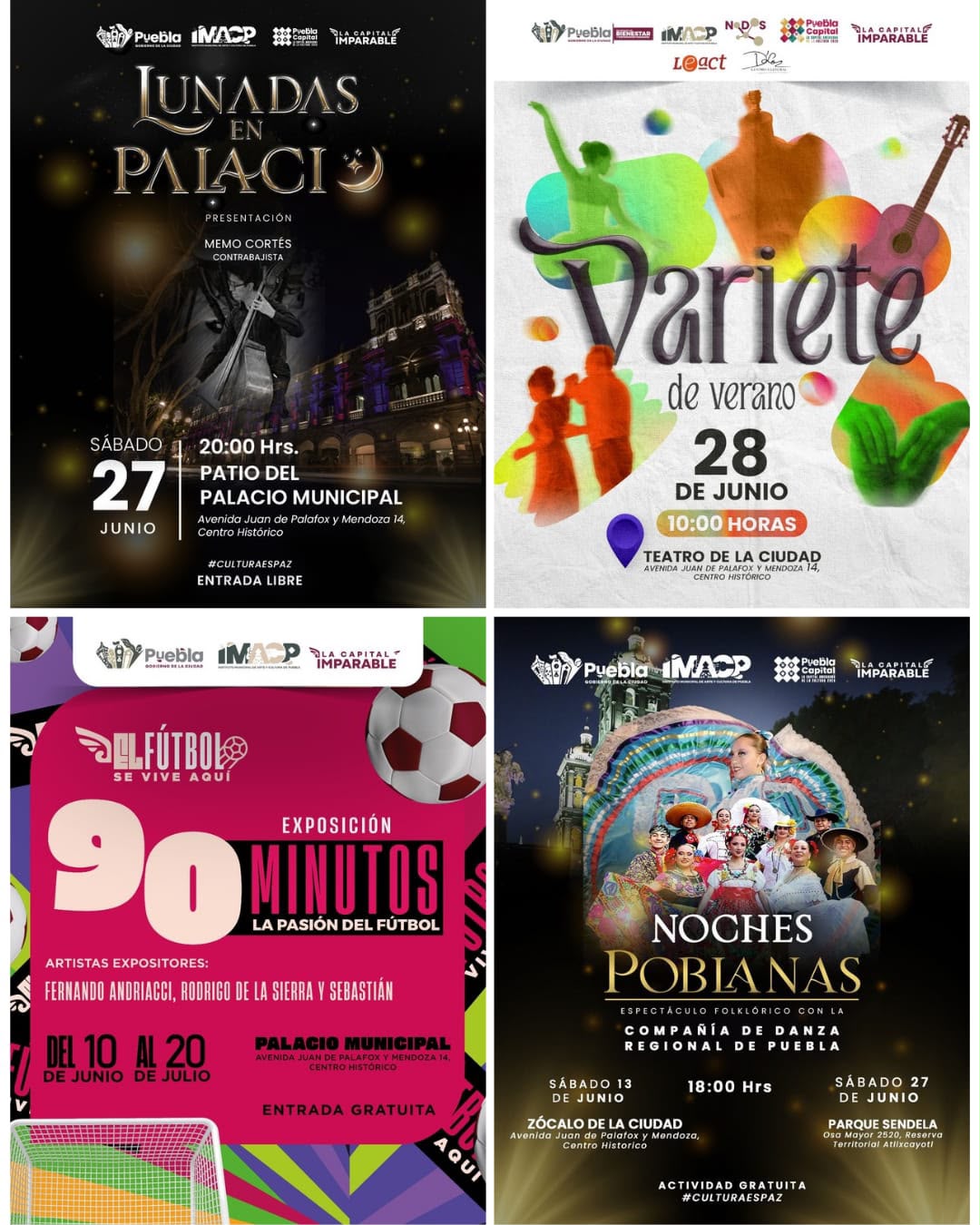 Puebla ofrece un fin de semana lleno de cultura y música
