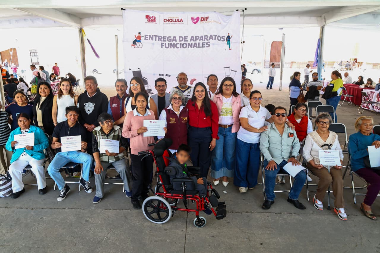 “Miércoles del Pueblo” acerca servicios y apoyos a habitantes de San Pedro Cholula