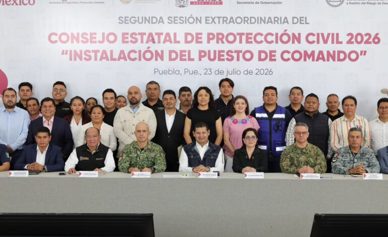 Armenta instala Puesto de Mando de Protección Civil para reforzar atención ante lluvias y ciclones