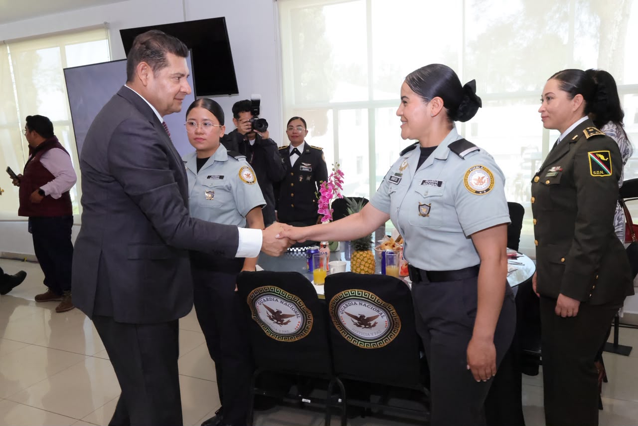 Armenta reconoce labor de la Guardia Nacional en Puebla