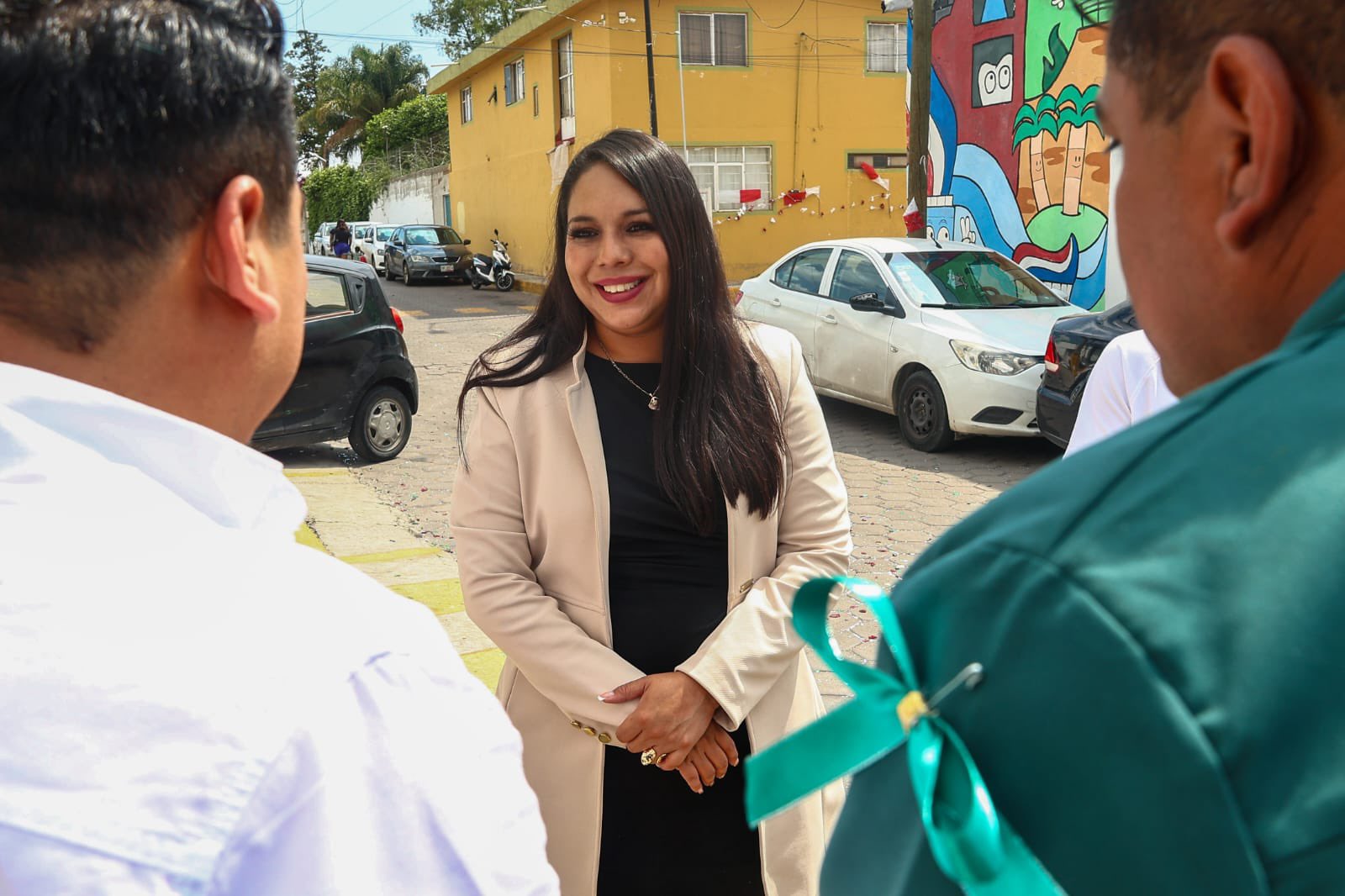 Tonantzin Fernández impulsa obras comunitarias y celebra tradiciones en San Pedro Cholula