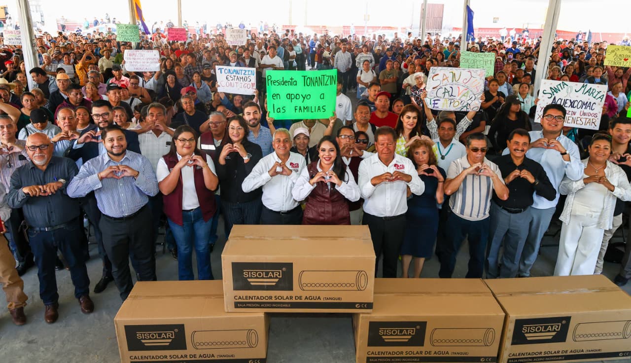 Más de 10 mil cholultecas se benefician con la entrega de calentadores solares