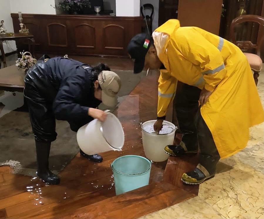 Protección Civil atiende inundaciones y mantiene vigilancia por lluvias en Puebla