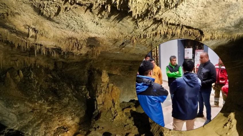 Familia de 6 queda atrapada dentro de Gruta de Cuetzalan