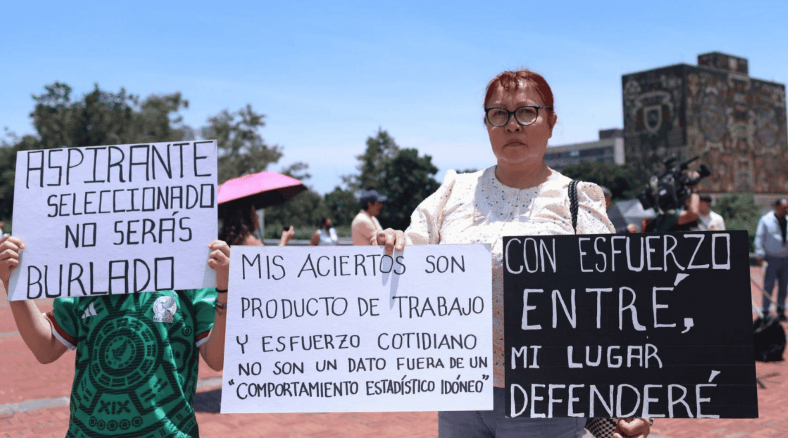 Aspirantes de la UNAM marchan este lunes contra examen de control; esta es la ruta