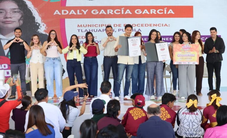 Premio Estatal de la Juventud reconoce talento y oportunidades para transformar Puebla