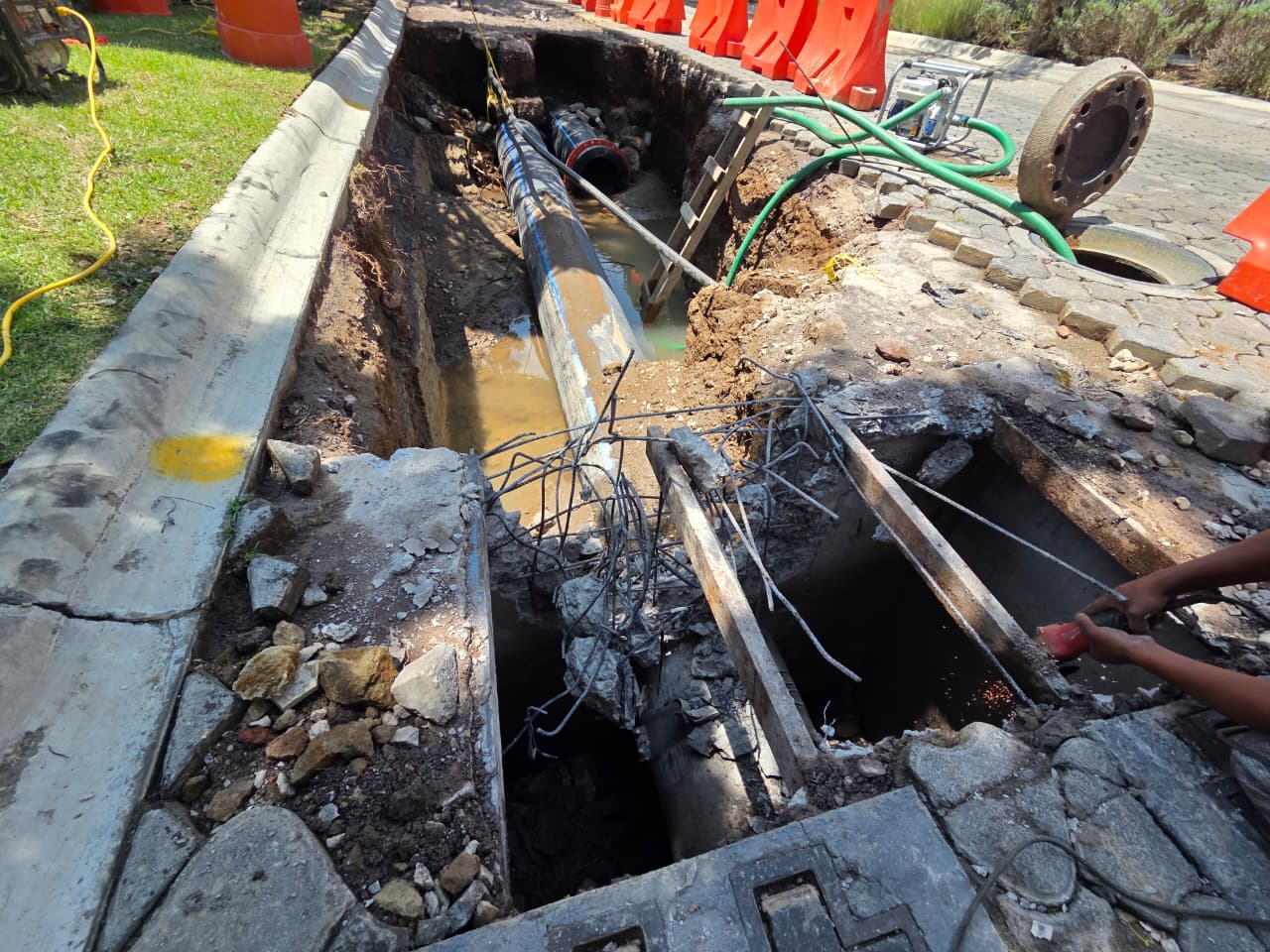 Agua de Puebla adelanta obra hidráulica para evitar nuevas afectaciones en el sur de la capital