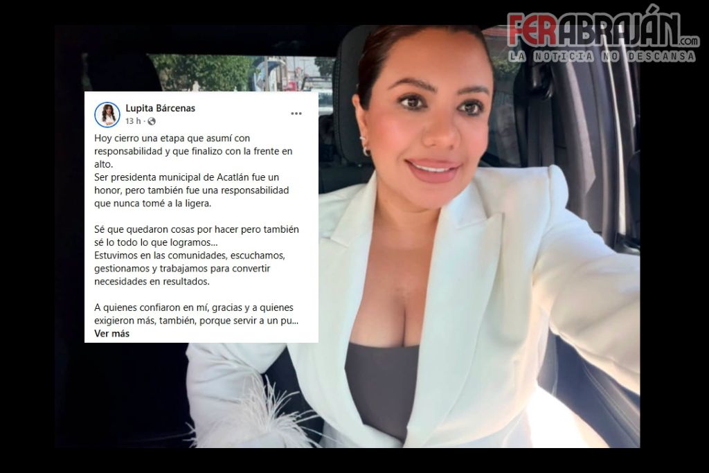 “Sé que quedaron cosas por hacer”: así se despide Guadalupe Bárcenas de Acatlán