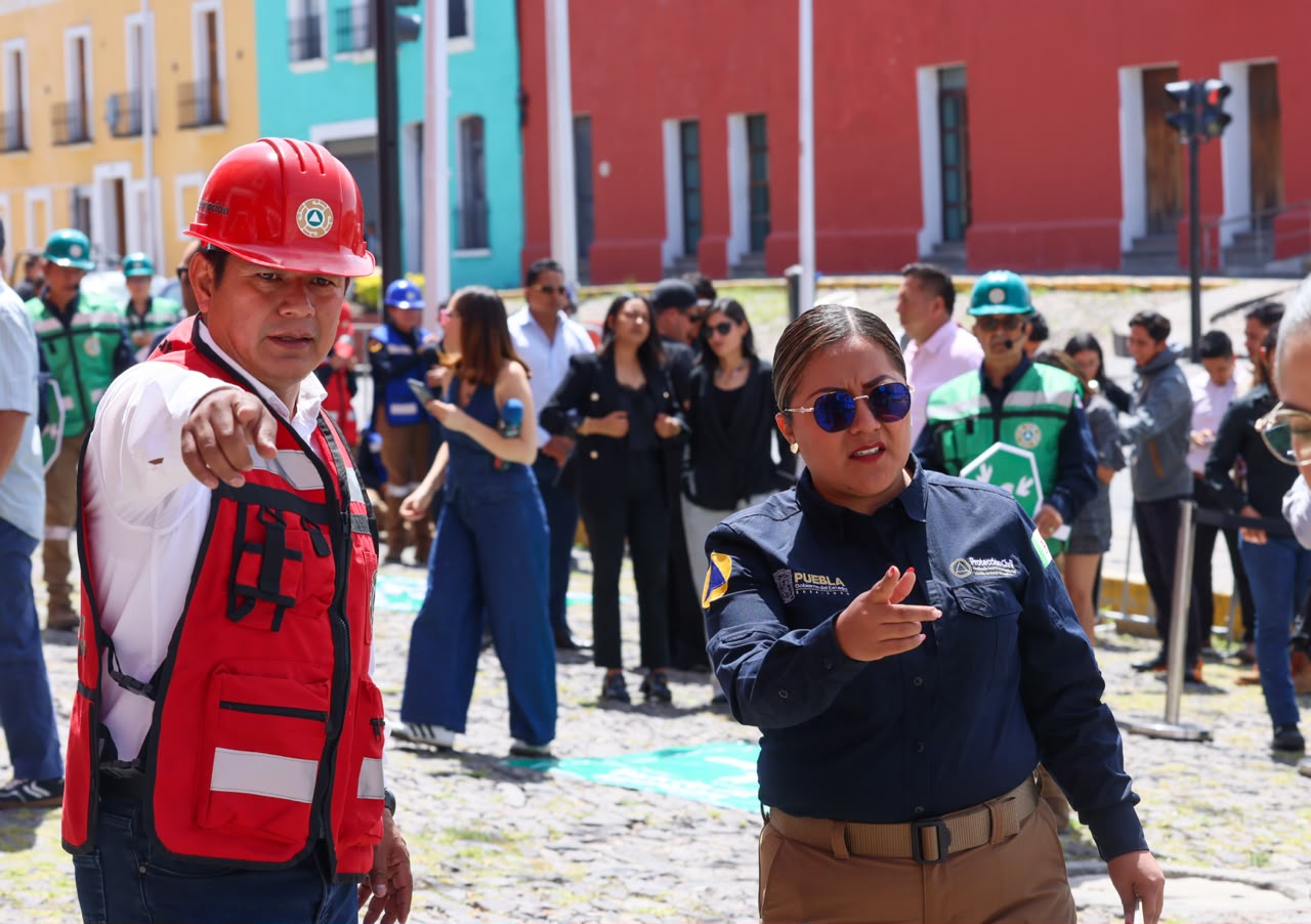 Más de 1.5 millones participan en simulacro de sismo de 7.7 en Puebla