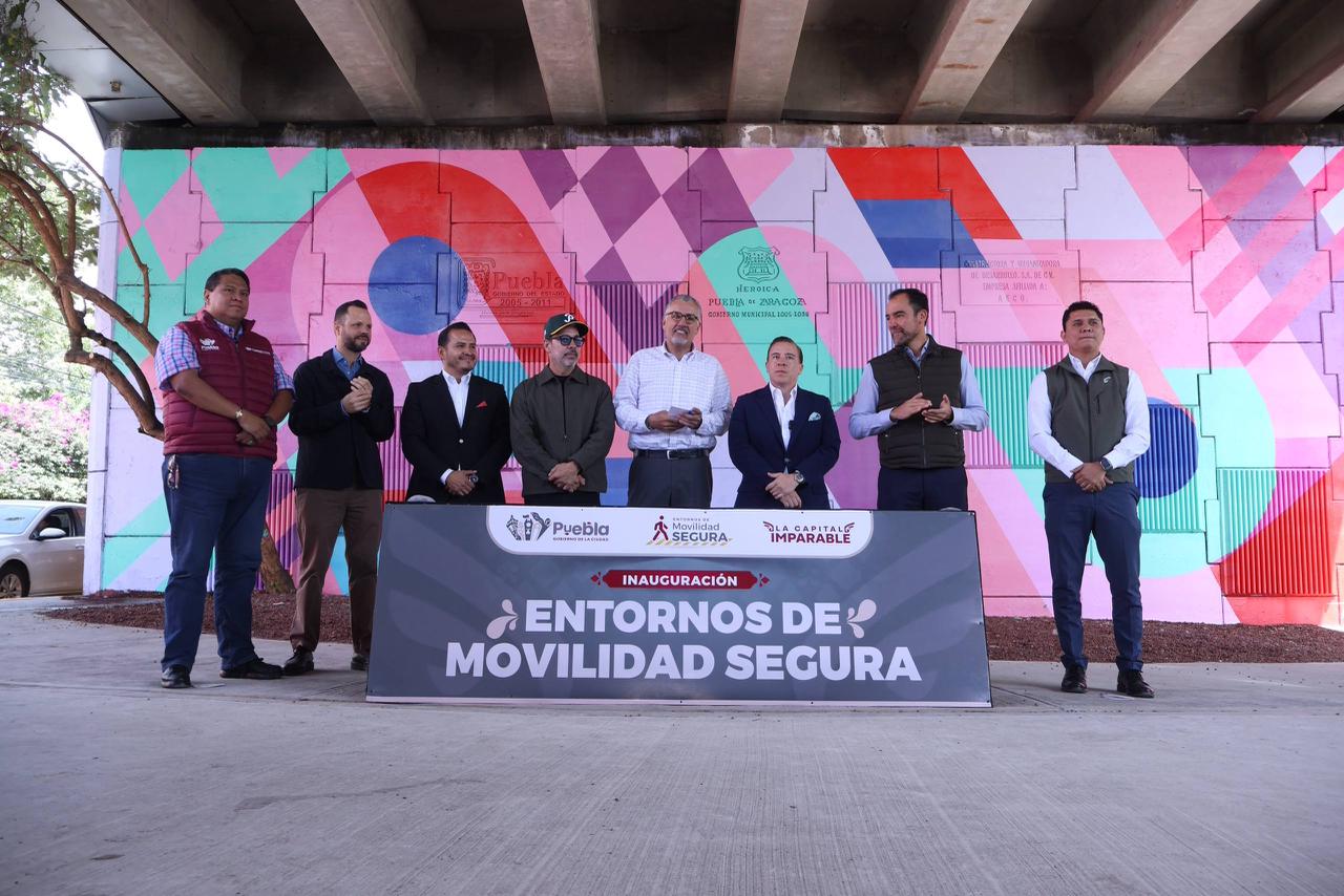 ¡Van 9 de 10! Puebla capital moderniza cruces con más accidentes para reforzar seguridad vial