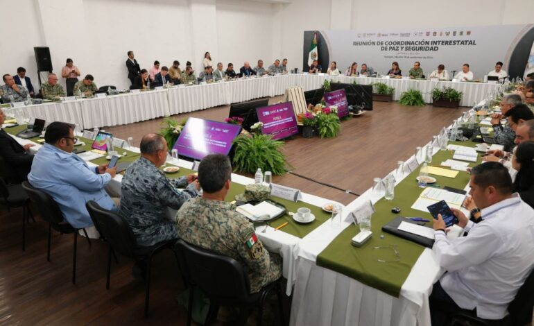 Puebla acuerda coordinación con siete estados para reforzar seguridad en zonas limítrofe
