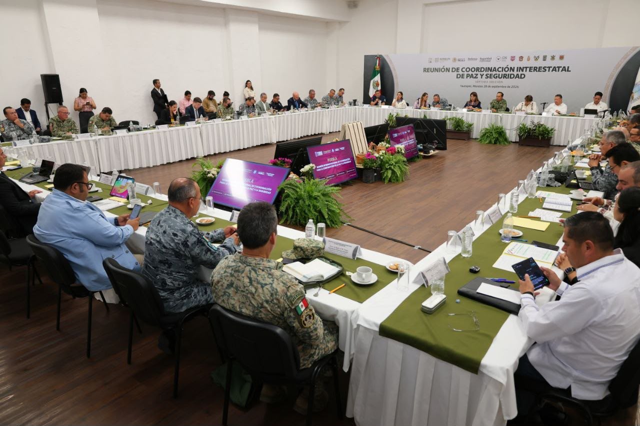 Puebla acuerda coordinación con siete estados para reforzar seguridad en zonas limítrofe