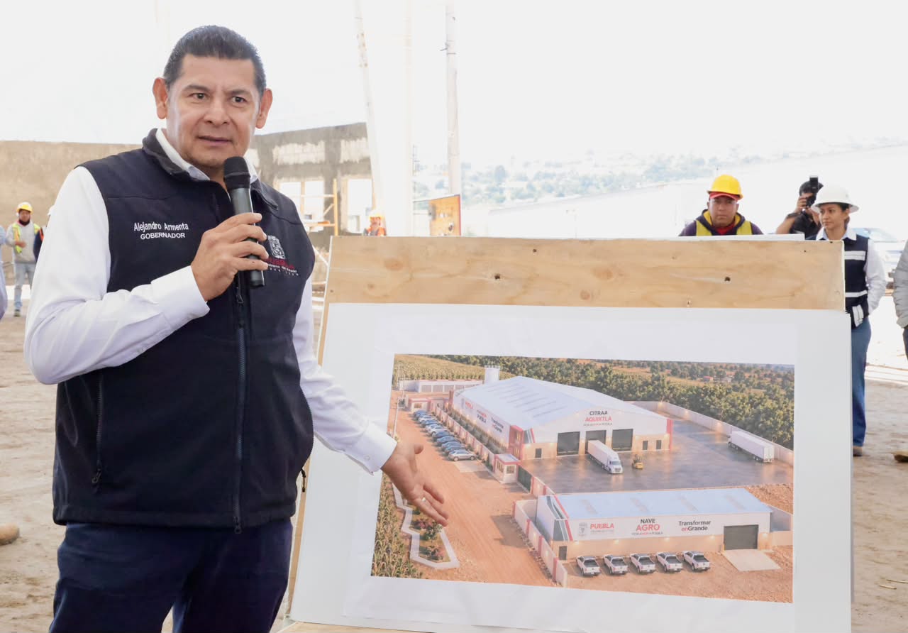 Impulsa Alejandro Armenta agroindustria en Aquixtla con el Centro de Innovación y Transformación CITRAA