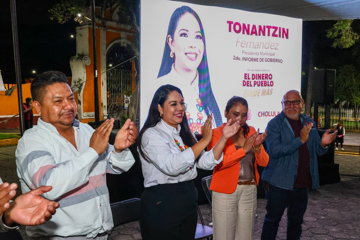 Inician Informes de Gobierno en las juntas auxiliares de San Pedro Cholula desde San Gregorio Zacapechpan