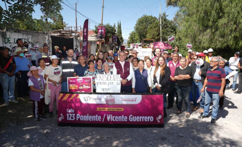 Pone en marcha Pepe Chedraui pavimentación en Guadalupe Hidalgo dentro del programa #CallesAl100