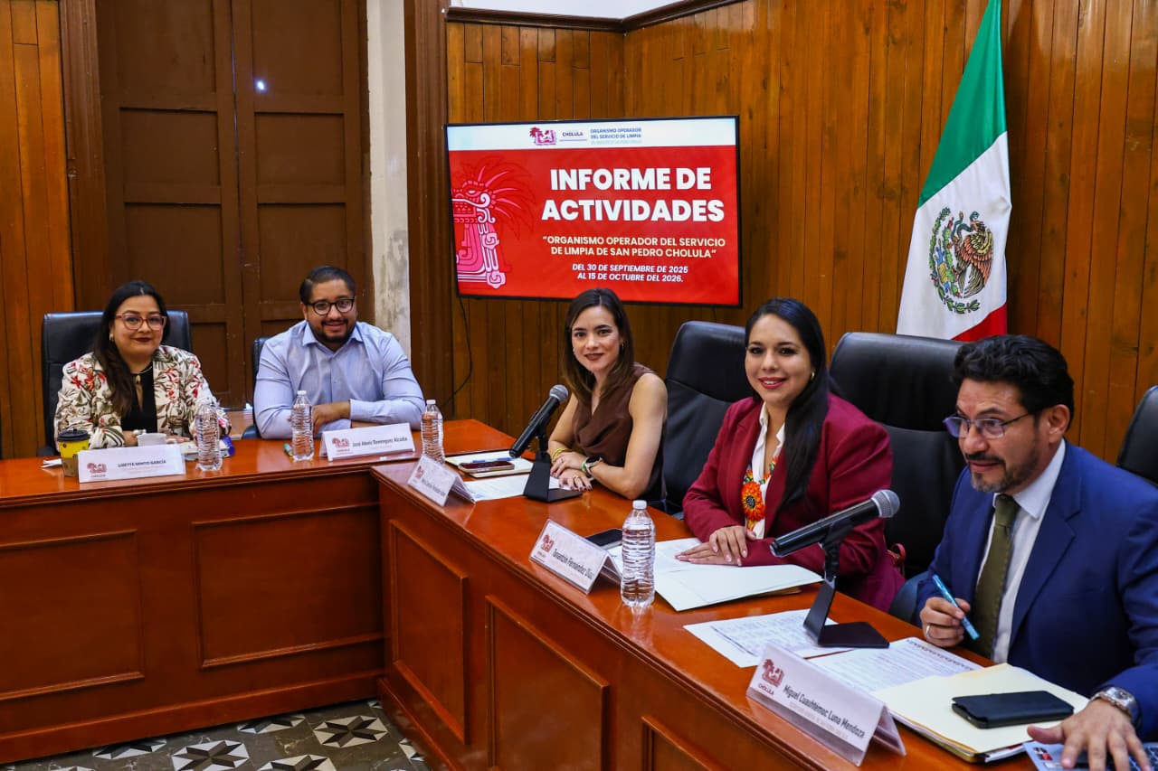 Presenta el Organismo de Limpia de San Pedro Cholula informe de resultados en recolección y sustentabilidad
